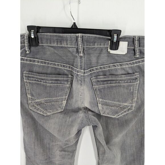 Buckle BKE Derek Men's Gray Regular Medium Wash Flex Denim Jeans, 33 XL, 34" - Picture 9 of 13